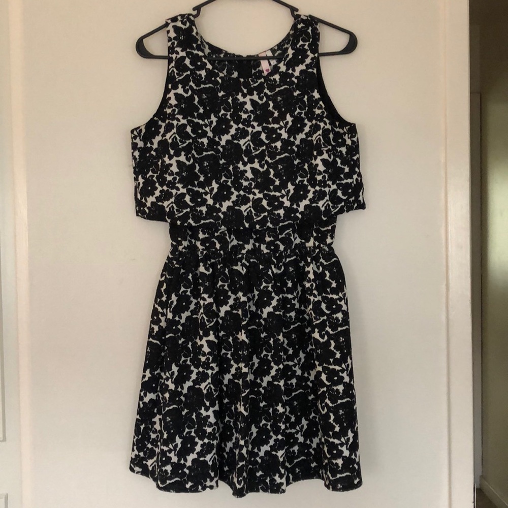 Black and White Print Dress